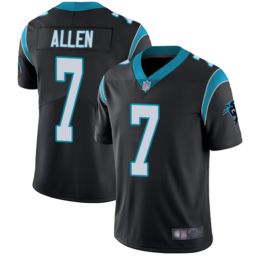 Carolina Panthers Limited Black Men Kyle Allen Home Jersey NFL Football #7 Vapor Untouchable->nfl t-shirts->Sports Accessory